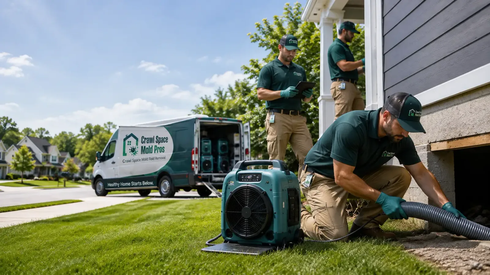 Crawl Space Mold Removal in Ina, IL